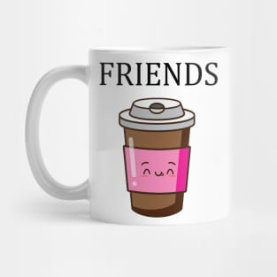 Best Friends Donut & Coffee BFF Matching Mug